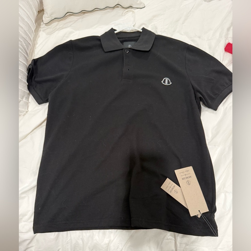 Moncler black polo UNWORN
